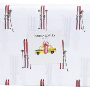 NEW Cynthia Rowley SKIS & POLES Twin Size Sheet Set    Vintage Collection
